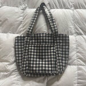 **RARE** Baggu Pixel Gingham mini cloud bag